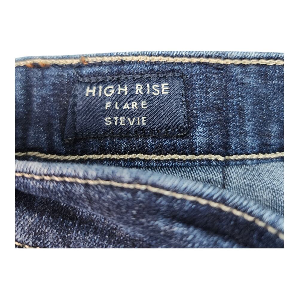 Lucky Brand Stevie Jeans Women 16/33 High Rise Flare Blue Denim Western Cowgirl - Picture 10 of 12
